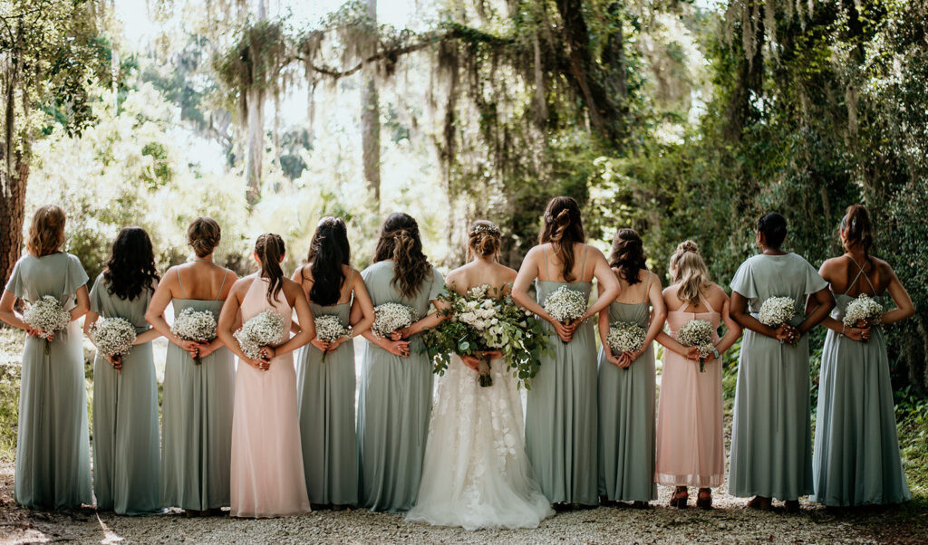 bridesmaids portraits at captain's bluff