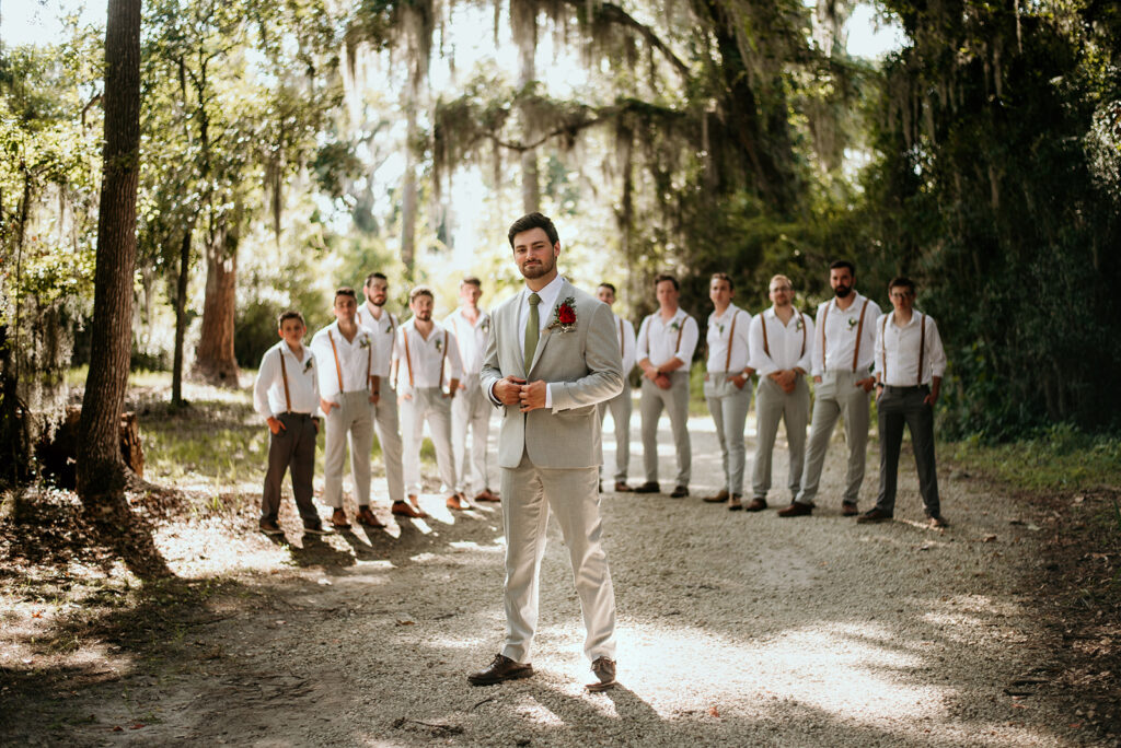 groomsmen portraits saint simon's island wedding