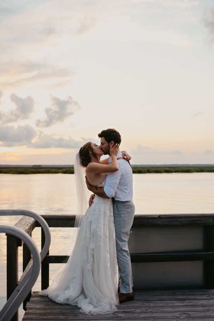bride and groom portraits captain's bluff saint simon's island wedding