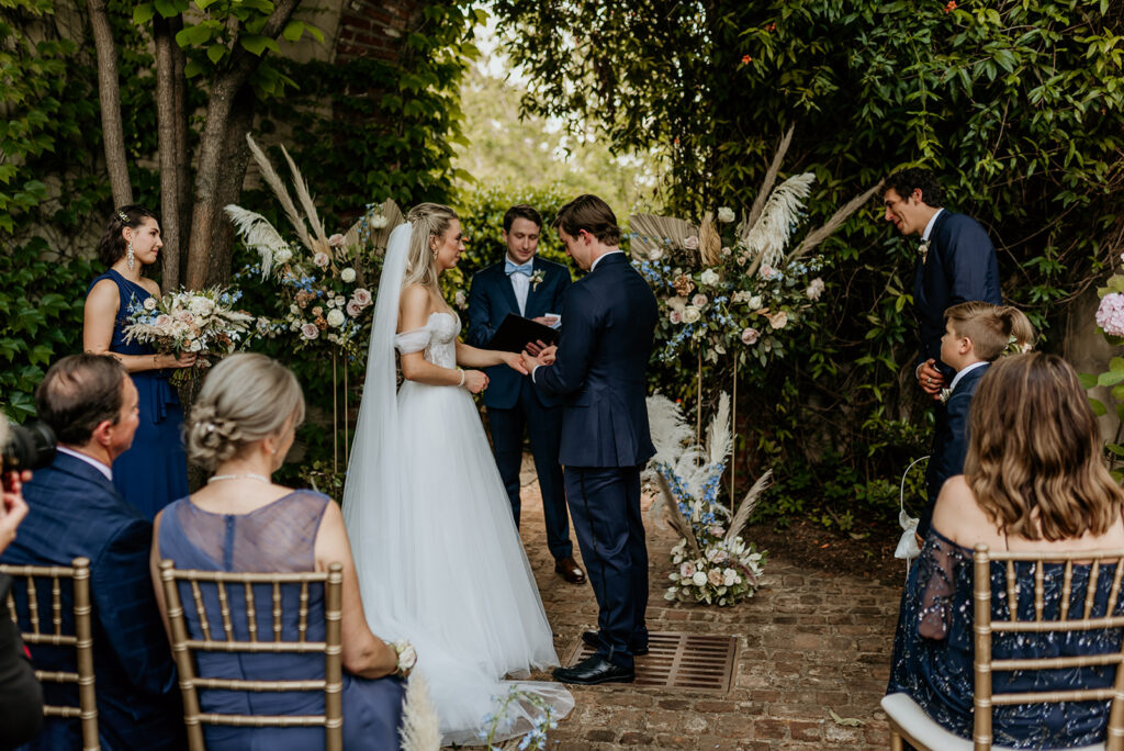 exchanging of rings at summerour studio in atlanta