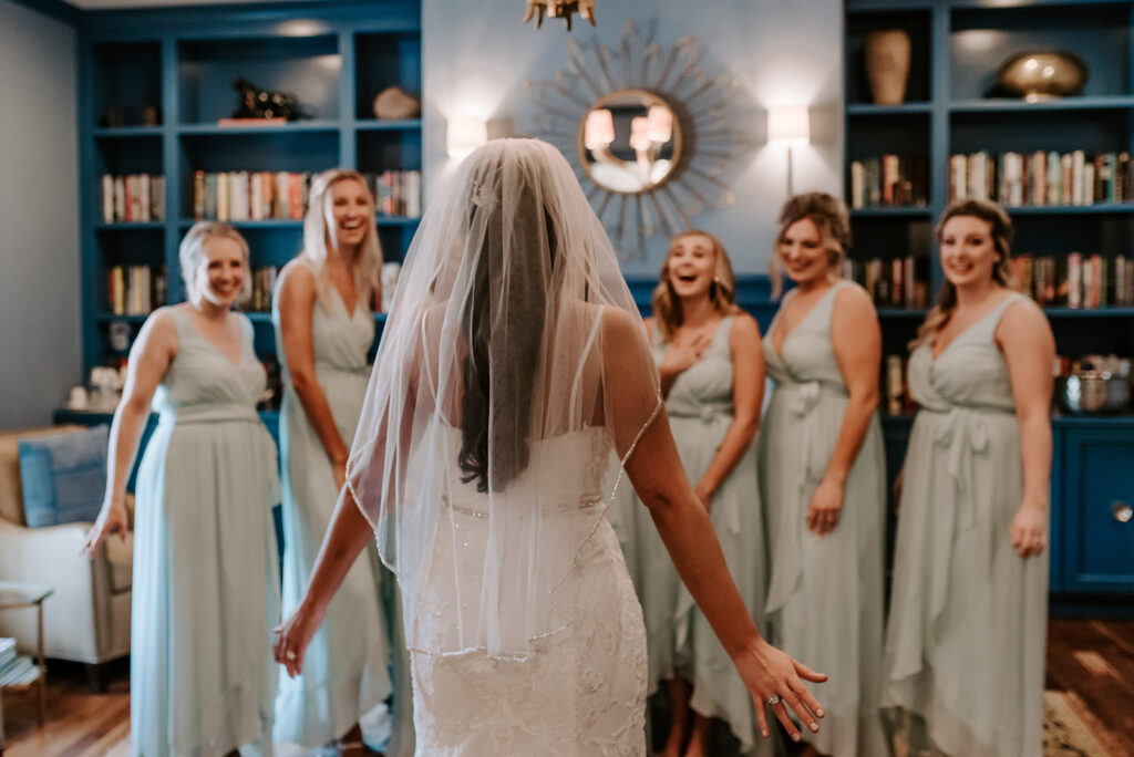 bridesmaids first look at the reserve club