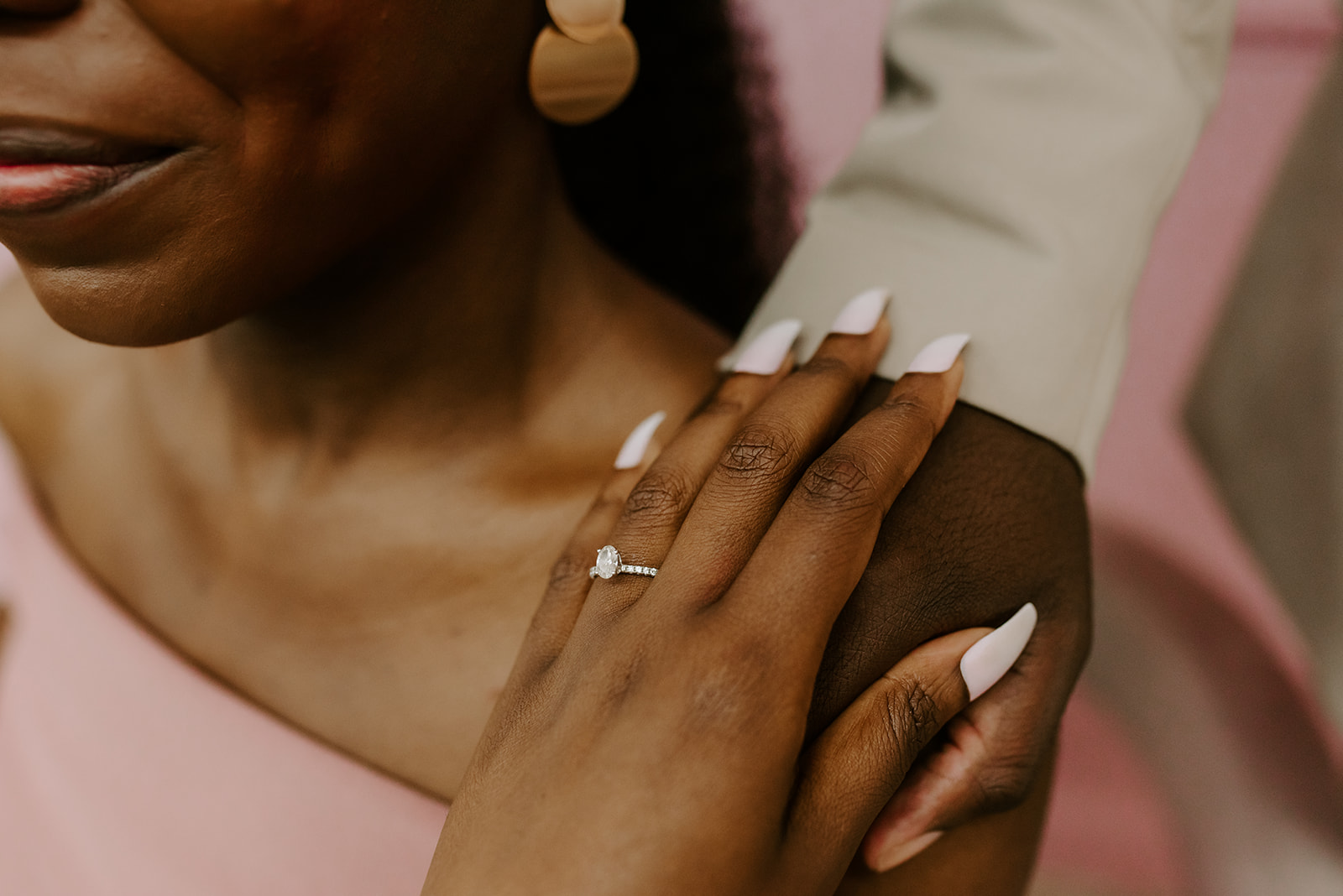 engagement ring at atlanta studio session