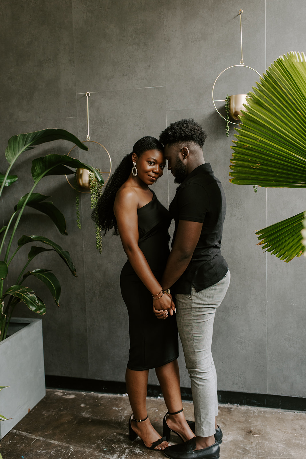 atlanta studio engagement session