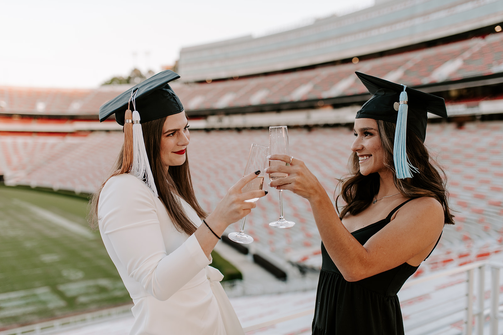 champagne toast at sanford stadium
