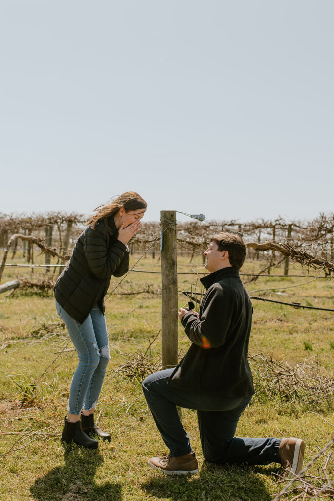 surprise proposal at chateau elan