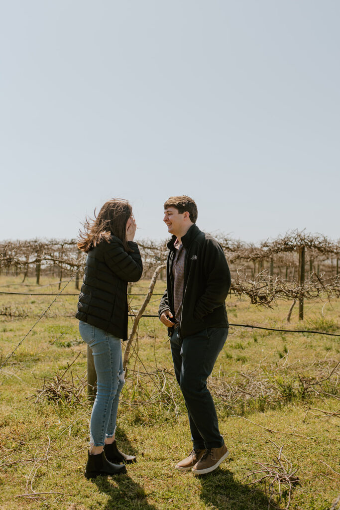 surprise proposal at chateau elan